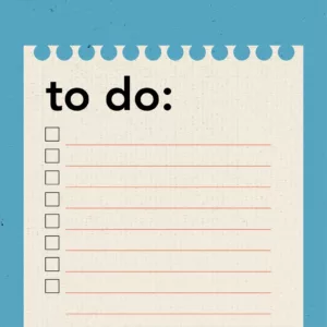 Illustratie van een to-do lijstje